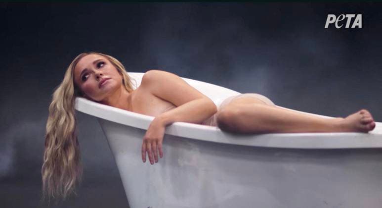 The death of Hayden Panettiere; pictures from her PETA campaign two weeks earlier
