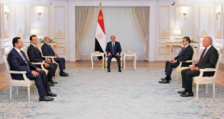 Egypt: President Abdel Fattah al-Sisi meets representatives from Libya