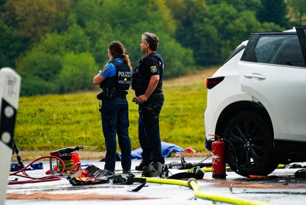 Hesse, Serious road accident near Nidda