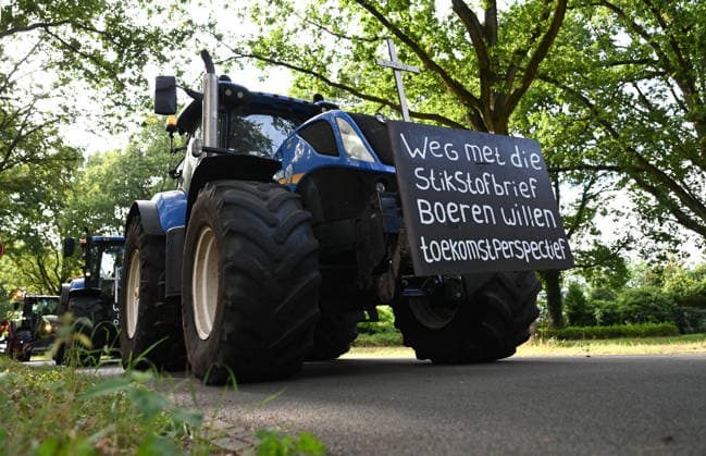 Netherlands: Farmers protest against the government’s nitrogen policy in Drenthe