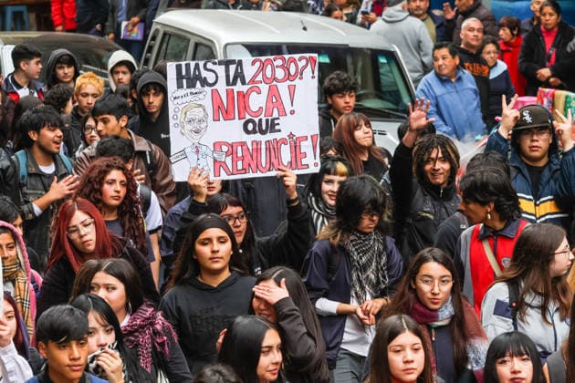 Chile: Student protest against José Antonio Kast’s mega-reforms in Valparaíso