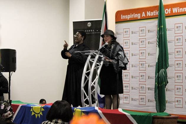 South Africa: Ceremony at the Iziko South African Museum in Cape Town to mark the repatriation of the remains of Namibian ancestors