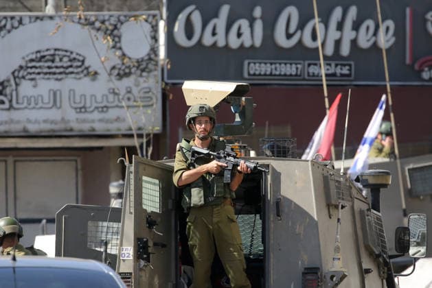 Middle East conflict, West Bank, Israeli security forces in Nablus