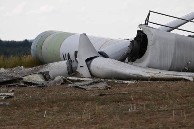 Czech Republic: Wind turbine collapse in Moravia