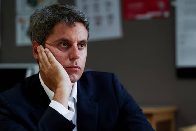 France: Gabriel Attal visits the Les Nouveaux Cedres centre in Aulnay-sous-Bois