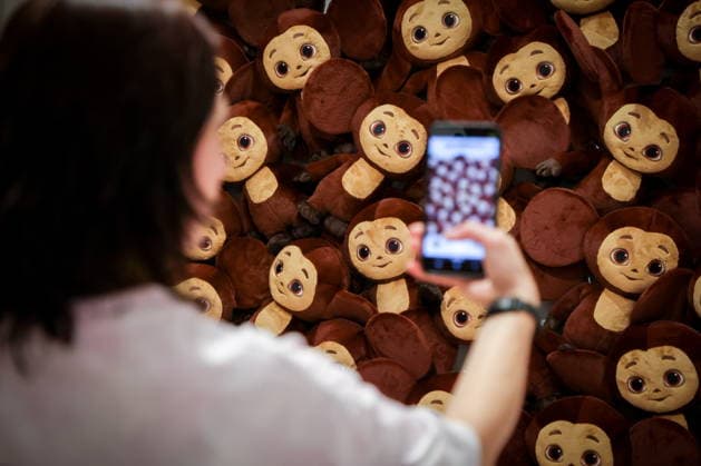 Russia, Cheburashka exhibition in Moscow