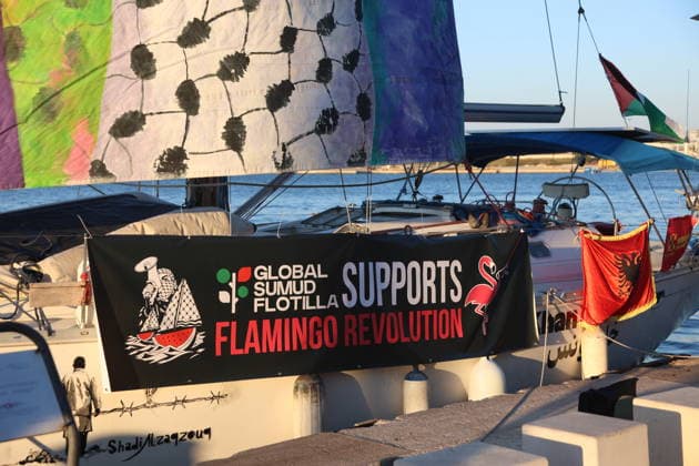 The Middle East conflict, Italy, Global Sumud Flotilla in Brindisi
