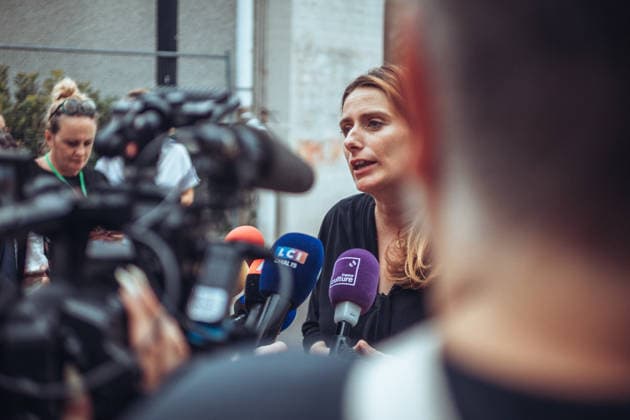 France, Marine Tondelier press conference in Grenoble