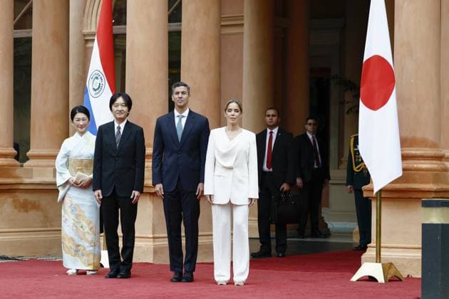 Royals, Crown Prince Fumihito and Crown Princess Kiko visit Paraguay