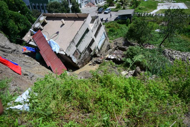 Nepal, building collapse in Kathmandu