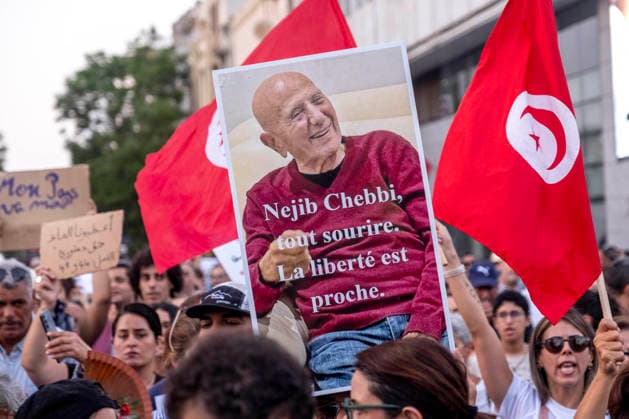 Tunisia: Opposition demonstration in Tunis against the rising cost of living