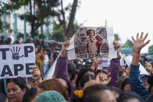Nepal: Protest in Kathmandu following the rape and murder of three-year-old Garima Chaudhary