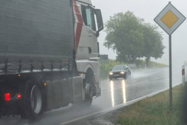 Baden-Württemberg, heavy rain in Upper Swabia