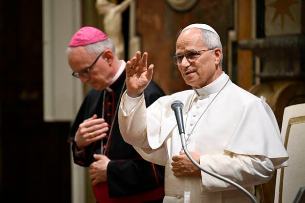 Vatican, Pope Leo XIV during a general audience