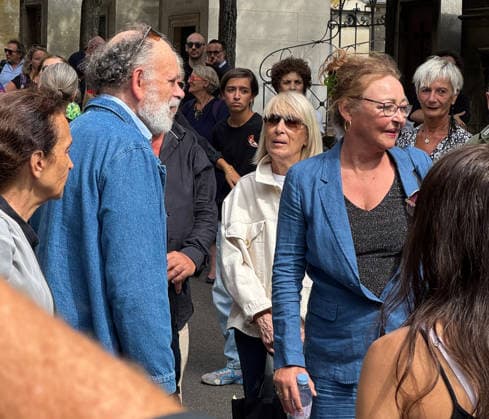 Celebrity: Funeral of actress Dominique Frot in Paris