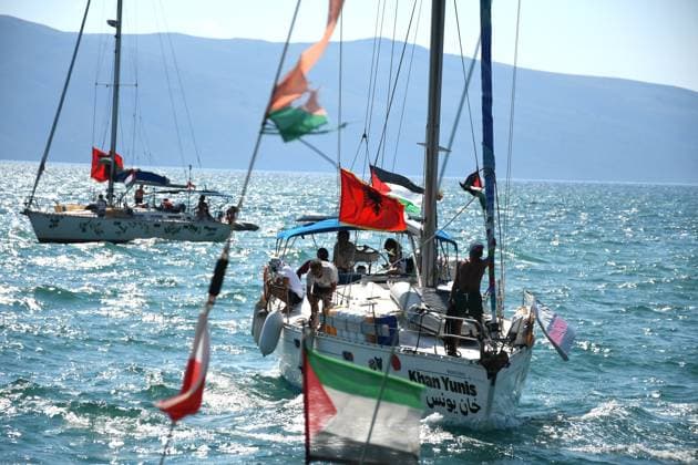 Albania: Pro-Palestinian activists from the Global Sumud Flotilla reach the coast near Vlora