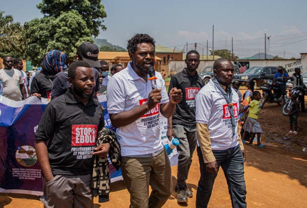 DR Congo, awareness-raising demonstration on Ebola prevention in Beni
