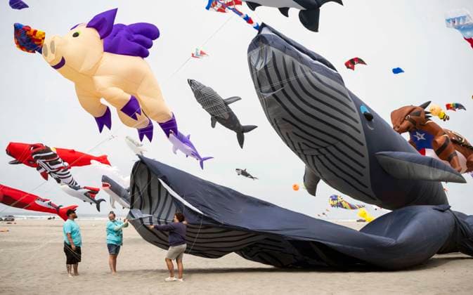 USA, Kite Festival in Long Beach, Washington