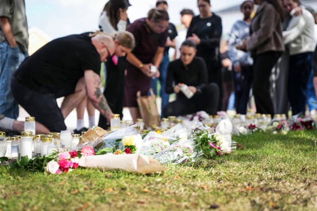 Sweden: Mourning at the Brinell School in Fagersta one day after a knife attack