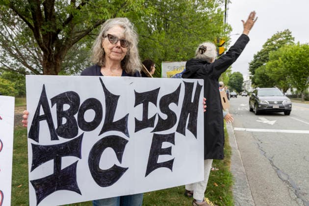 USA: Protest against ICE operations in Newburyport