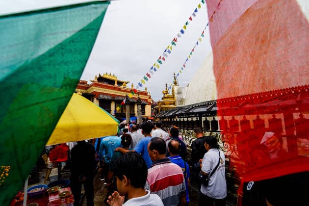 Nepal: The Newa community celebrates Gunla Parva at Swayambhunath, Kathmandu