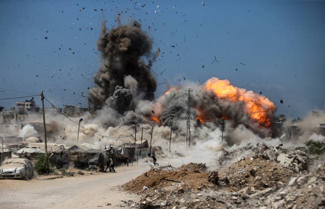 Middle East conflict, Gaza, Israeli air strike in Zuvayda
