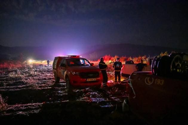 North Macedonia, forest fire in Strumica
