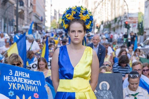 Italy, rally in Rome to mark Ukraine’s National Flag Day