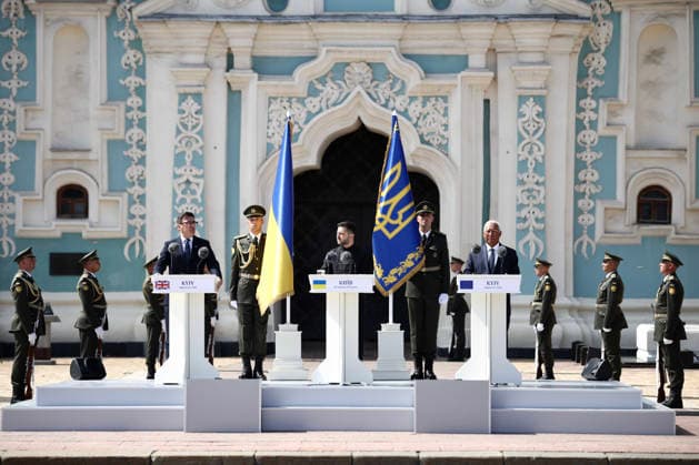 Ukraine: Celebrations to mark the 35th anniversary of independence with Andy Burnham in Kyiv