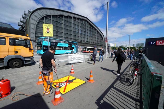 Hamburg: Alcohol ban in St. Georg to be indicated by pavement markings