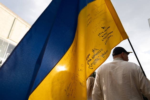 UK: A minute’s silence and prayers to mark Ukrainian Independence Day at an event in Glasgow
