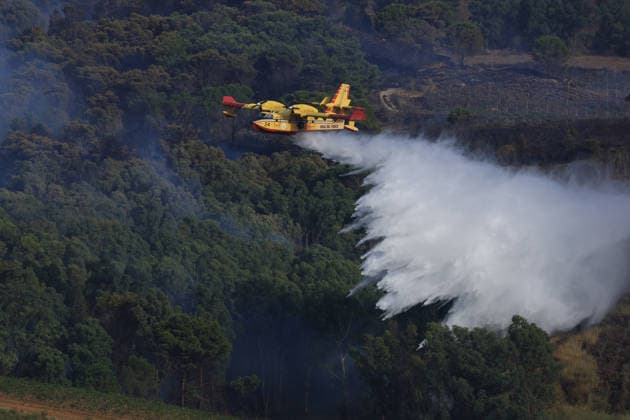 Italy, wildfires in Sicily