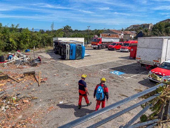 France: Damage caused by a tornado in the commune of Pomas in the Aude department