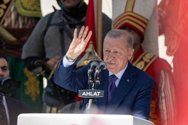 Turkey: Recep Tayyip Erdogan speaks at the Manzikert victory celebrations in Bitlis