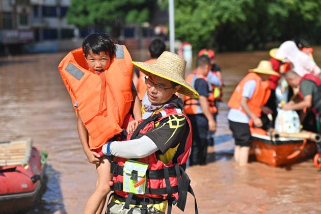 China, flooding in Ningming
