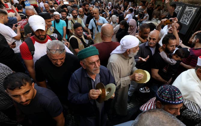 West Bank, Mawlid al-Nabi celebrations in Nablus