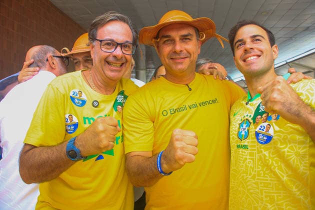Brazil, Flavio Bolsonaro during an event in Maceió