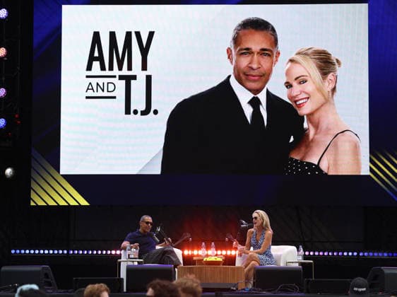 Celebrity, T.J. Holmes and Amy Robach’s live podcast in New York
