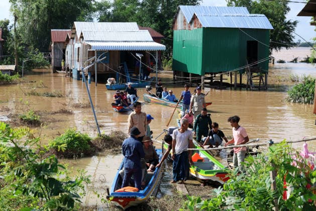 Cambodia, flooding