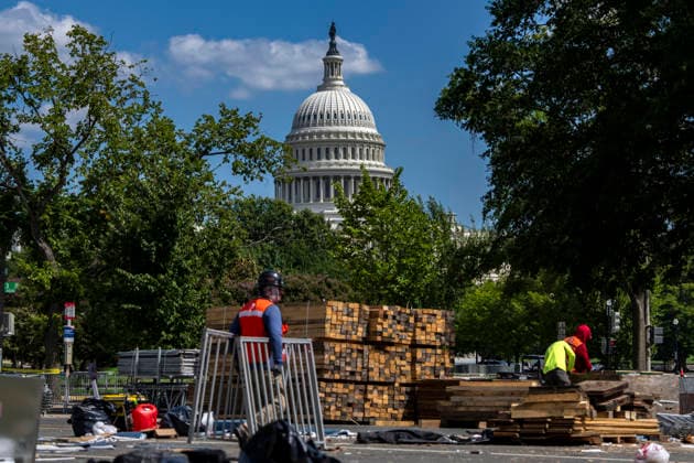 USA: Dismantling of the race track following the Freedom 250 Grand Prix in Washington