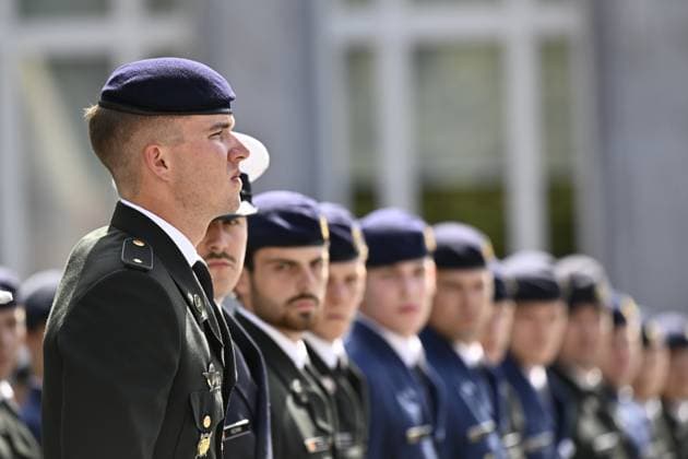 Royals, Belgium: Prince Gabriel attends the graduation ceremony at the Royal Military Academy (RMA) in Brussels