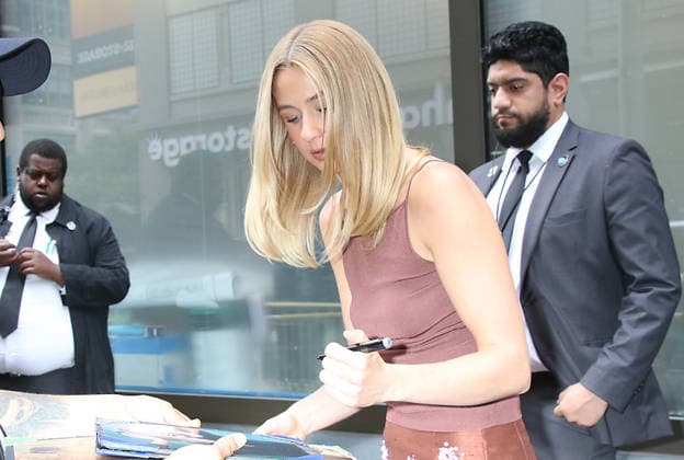 Celebrity, guests on Good Morning America in New York