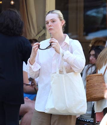 Celebrity: Elle Fanning in New York