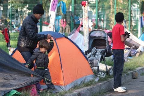 Migrants from Central America in Mexico