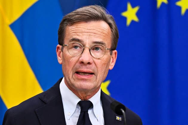 Sweden, Government press conference with Ulf Kristersson in Stockholm