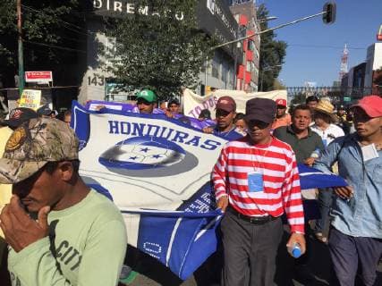 Migrants protest in Mexico