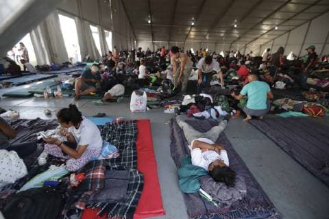 Refugee camp in Mexico