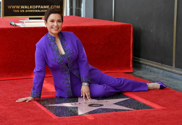 Celebrity Lea Salonga receives a star on the Hollywood Walk of Fame