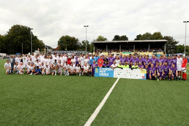 Celebrity, ‘Kicken mit Herz’ charity football match in Hamburg