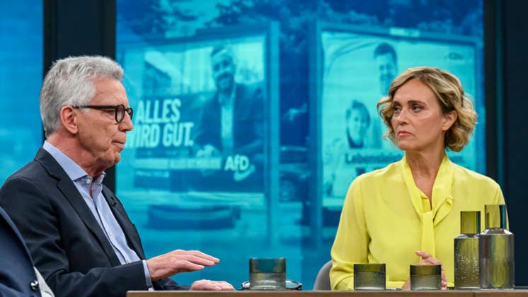 TV, ARD talk show with Caren Miosga